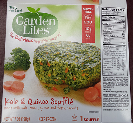 Garden Lites Issues Allergy Alert on Undeclared Peanuts in Garden Lites Kale & Quinoa Souffle, Garden Lites Southwestern Souffle, Garden Lites Veggie Chili & Cornbread Melt, Garden Lites Kale & Brown Rice Veggie Bites & Classic Cooking Kale and Quinoa Veggie Cakes